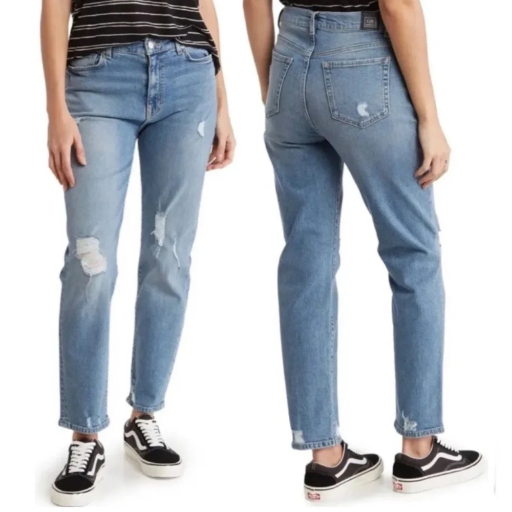 NWT Current/Elliott Original Boyfriend Sunny Destructed Jeans, Size 25 - Picture 14 of 14